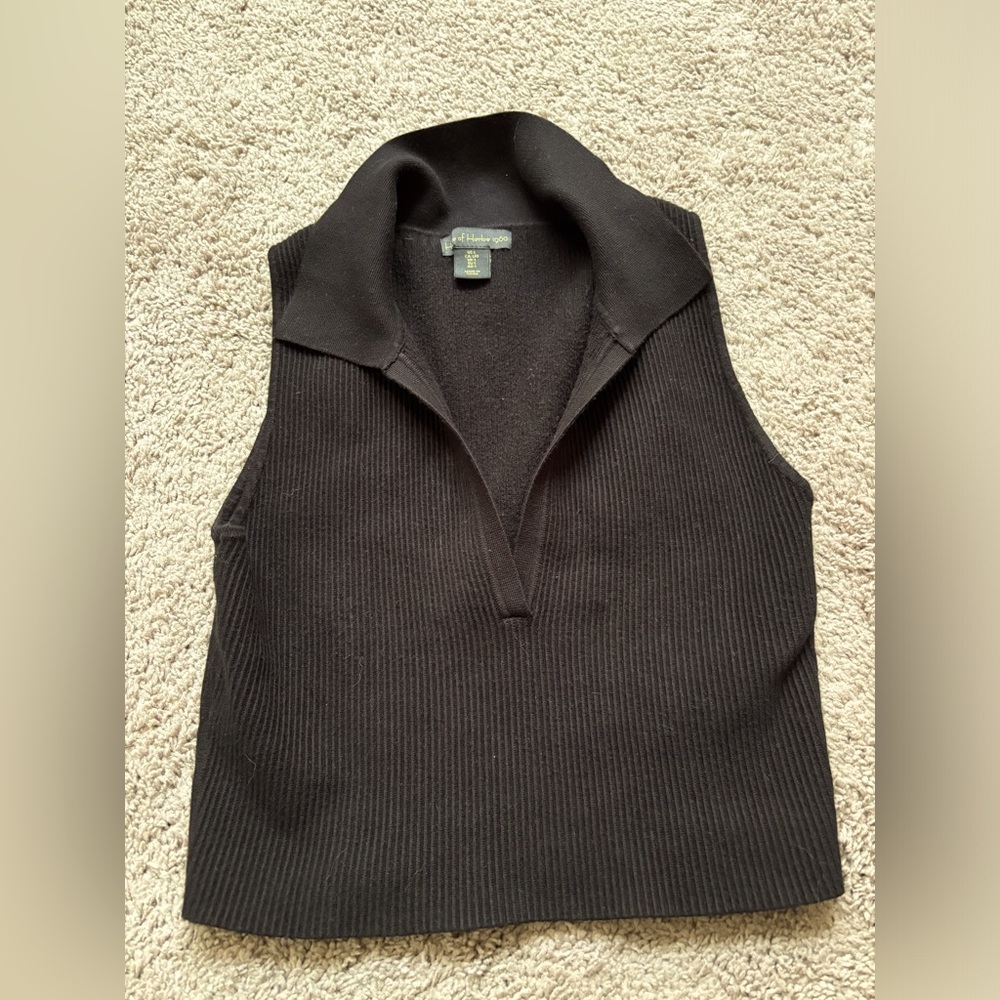 House of Harlow cropped sweater tank